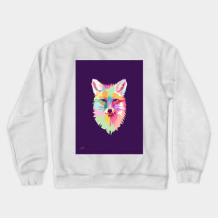 Wolf Pop Art Wpap Crewneck Sweatshirt